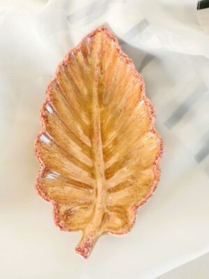 Schale "Blatt" in rose-gold